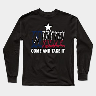 Texas Border Razorwire Come And Take It Long Sleeve T-Shirt